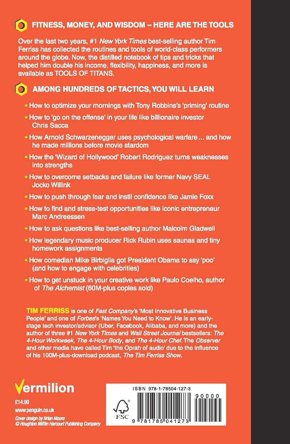 Tools of Titans: The Tactics, Routines, and Habits of Billionaires, Icons, and World-Class Performers