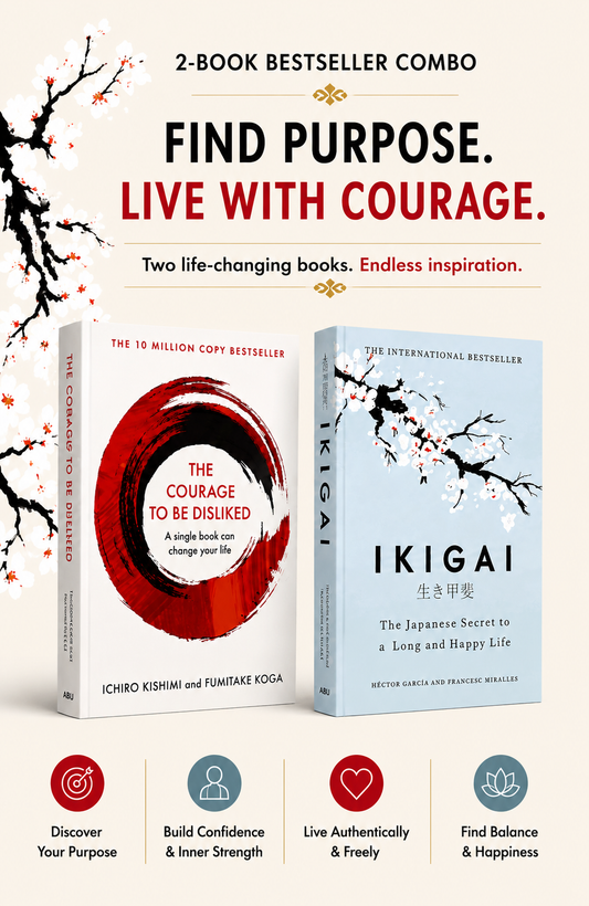 Ikigai & The Courage to Be Disliked – Self-Help Book Combo