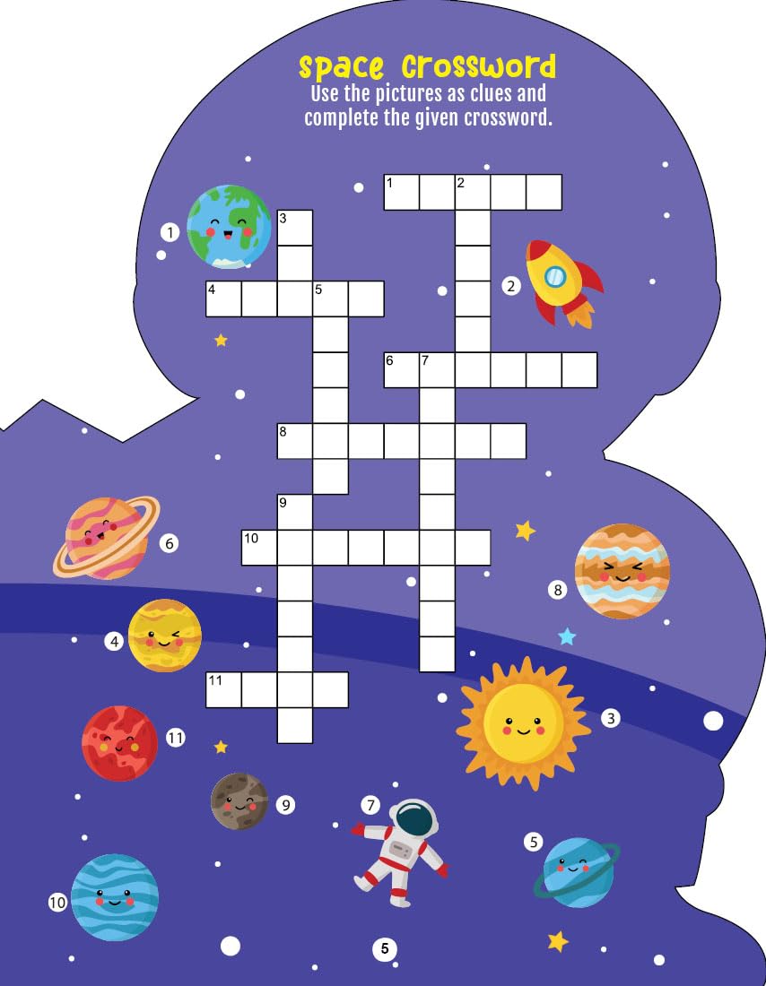 Step into the Space World | Activity & Colouring Fun Book for Kids Ages 4+