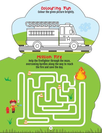 Step into the Helpers Wonderland | Activity & Colouring Fun Book for Kids Ages 4+