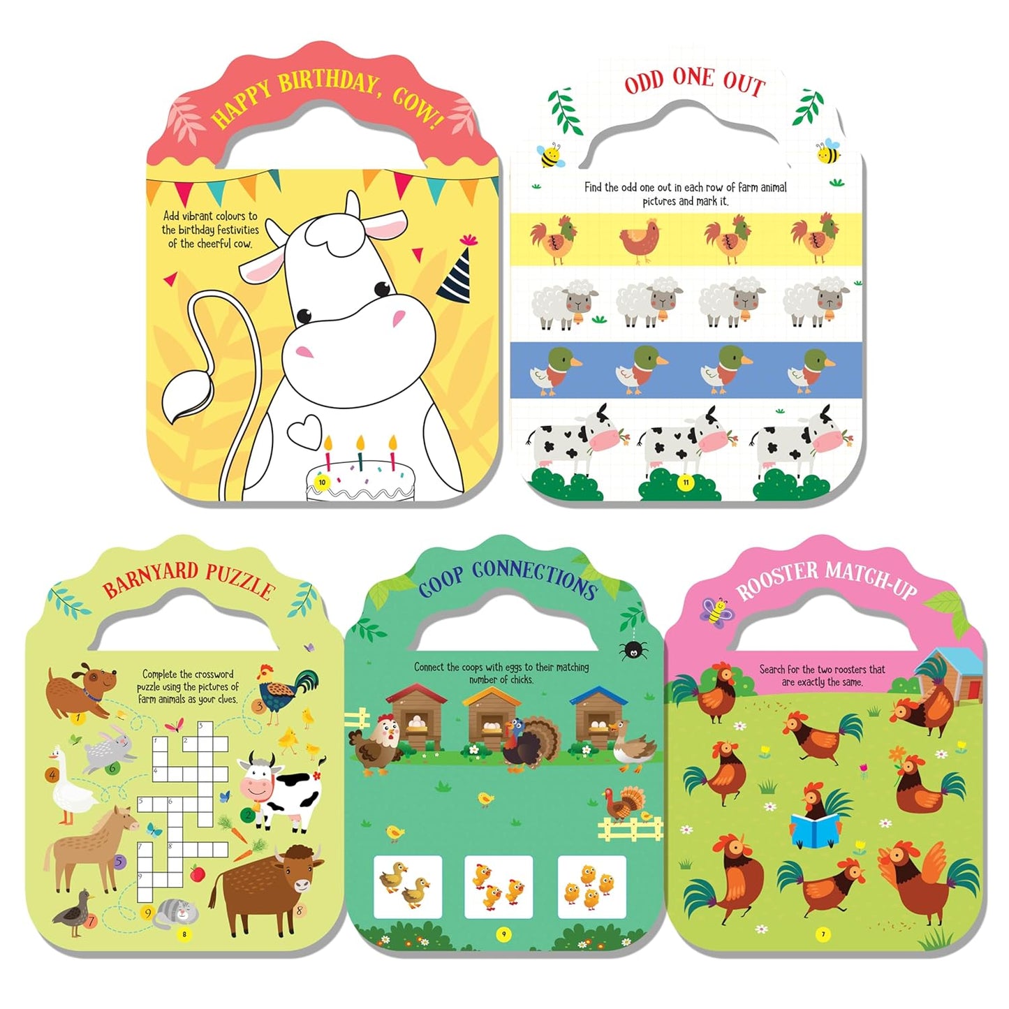 Farm – Let’s Carry-Along Activity & Colouring Book for Kids Ages 3-8