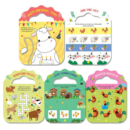 Farm – Let’s Carry-Along Activity & Colouring Book for Kids Ages 3-8