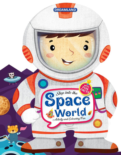 Step into the Space World | Activity & Colouring Fun Book for Kids Ages 4+