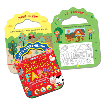 Farm – Let’s Carry-Along Activity & Colouring Book for Kids Ages 3-8