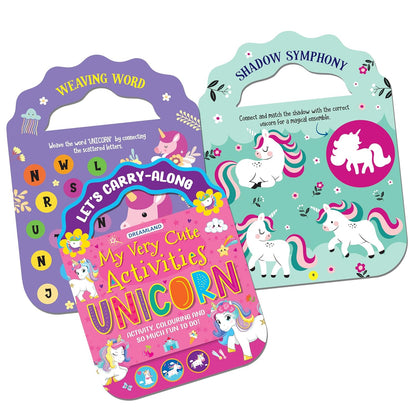 Unicorn – Let’s Carry-Along Activity & Colouring Book for Kids Ages 3-8 yrs