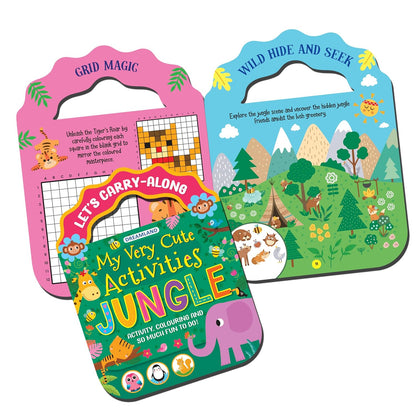 Jungle – Let’s Carry-Along Activity & Colouring Book for Kids Ages 3-8 yrs