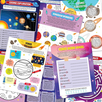 Solar System Exploration Activity Book for Kids Ages 5-10