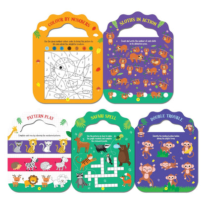 Jungle – Let’s Carry-Along Activity & Colouring Book for Kids Ages 3-8 yrs