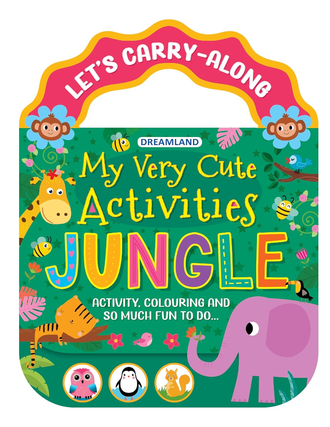 Jungle – Let’s Carry-Along Activity & Colouring Book for Kids Ages 3-8 yrs