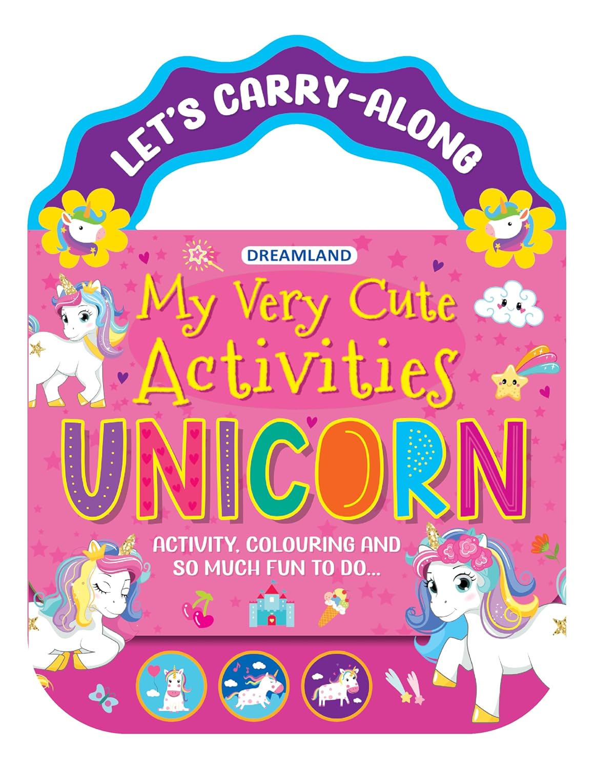 Unicorn – Let’s Carry-Along Activity & Colouring Book for Kids Ages 3-8 yrs