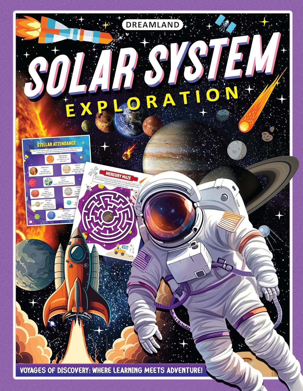 Solar System Exploration Activity Book for Kids Ages 5-10