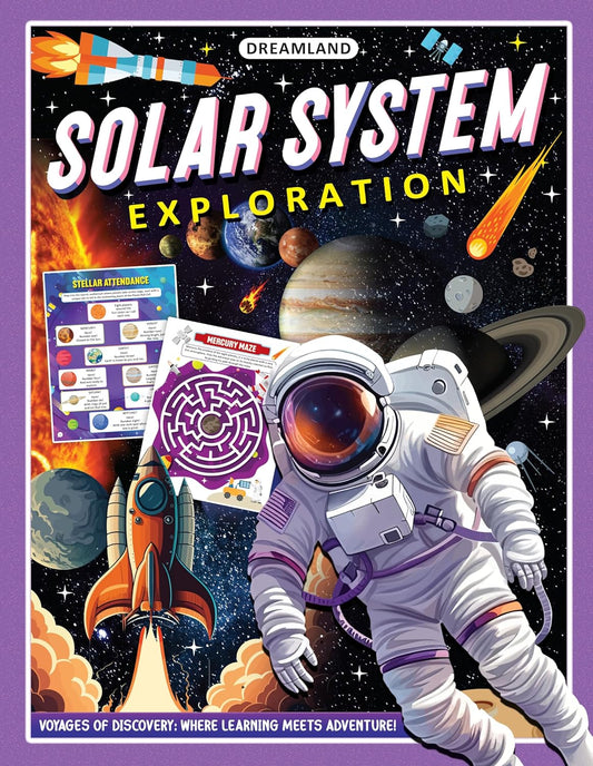 Solar System Exploration Activity Book for Kids Ages 5-10