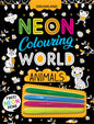 Animals Neon Colouring World Book for Kids Age 4-7 Years with Free Neon Pens
